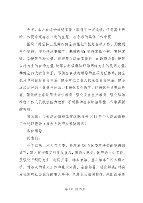 乡长综治述职报告.docx