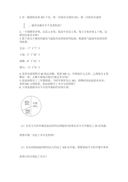 苏教版数学六年级下册试题期末模拟检测卷精品【典型题】.docx