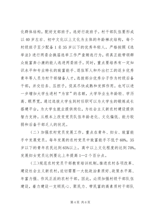 关于XX县区农村基层班子建设的调研与思考.docx