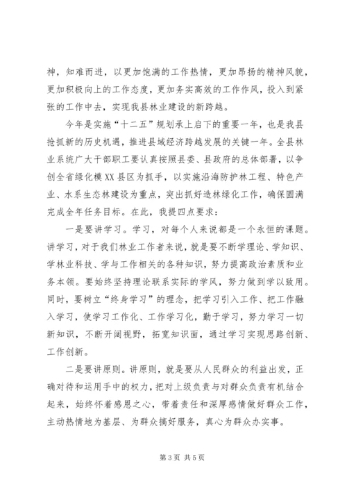 副局长在林业表彰会讲话.docx