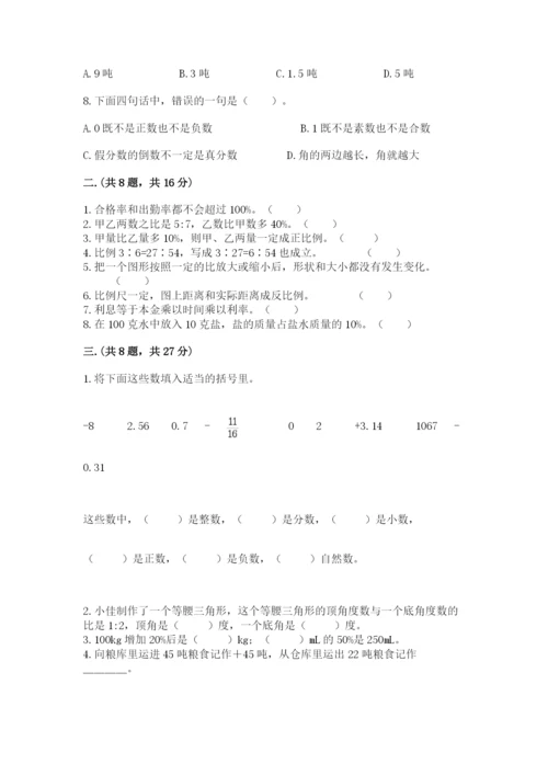 苏教版数学六年级下册试题期末模拟检测卷精品【历年真题】.docx