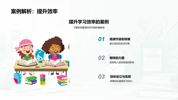 学生时间管理培训PPT模板