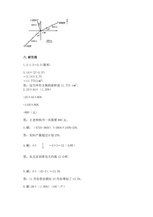 人教版六年级上册数学期末测试卷（中心小学）.docx