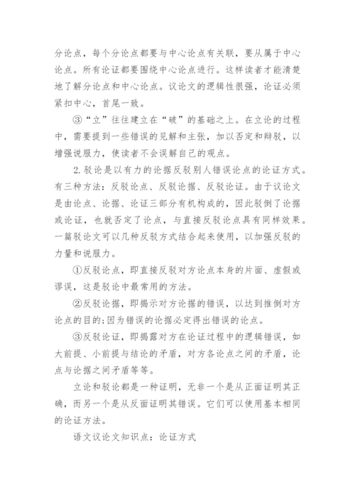语文议论文知识点.docx