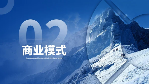蓝色商务商业项目计划书PPT模板