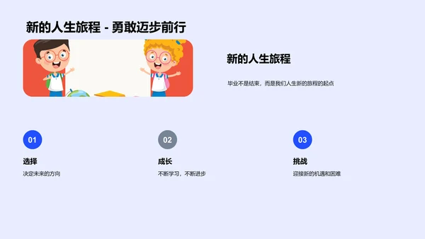 毕业季回顾PPT模板