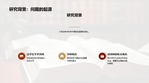 法学本科生学术答辩