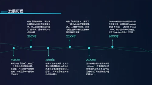 科技风元宇宙介绍PPT模板