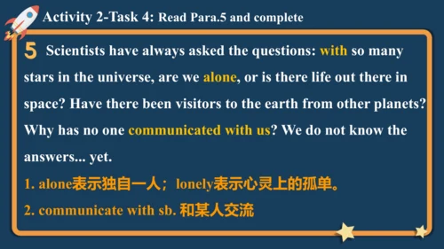 Module  3 Unit 2 We have not found life on any oth