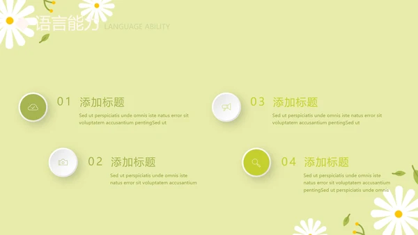 绿色小清新个人简历自我介绍动态PPT模板
