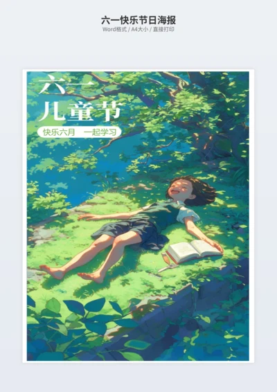 六一快乐节日海报
