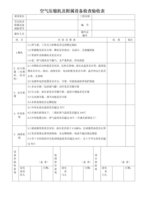 各类机械设备检查验收表_2.docx