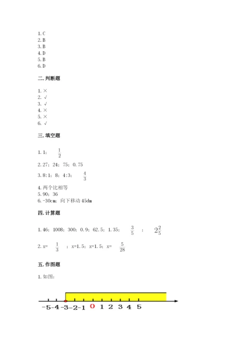 齐齐哈尔市克东县六年级下册数学期末测试卷汇编.docx