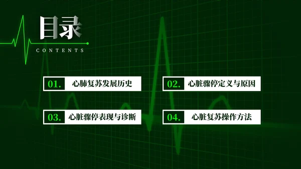 心肺复苏主题学习班会PPT模板