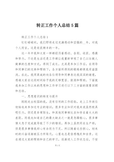 转正工作个人总结5篇.docx