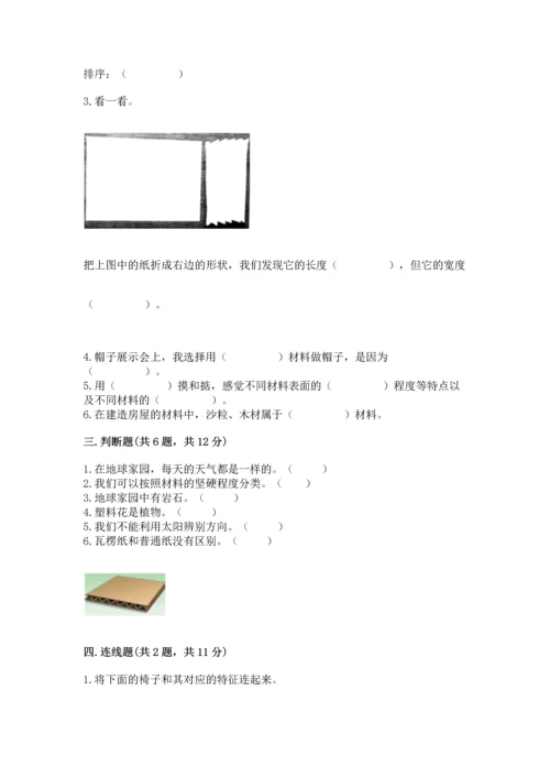 教科版二年级上册科学期末测试卷标准卷.docx