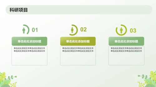 绿色小清新保研夏令营面试自我介绍PPT模板