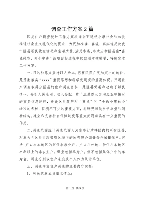 调查工作方案2篇.docx