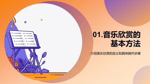 高中音乐欣赏教程PPT模板