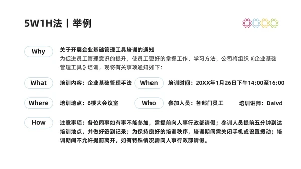 彩色商务简约水彩PDCA循环工作方法培训PPT课件pdca