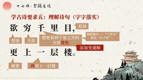 部编版语文二年级上册第十七课《登鹳雀楼》课件