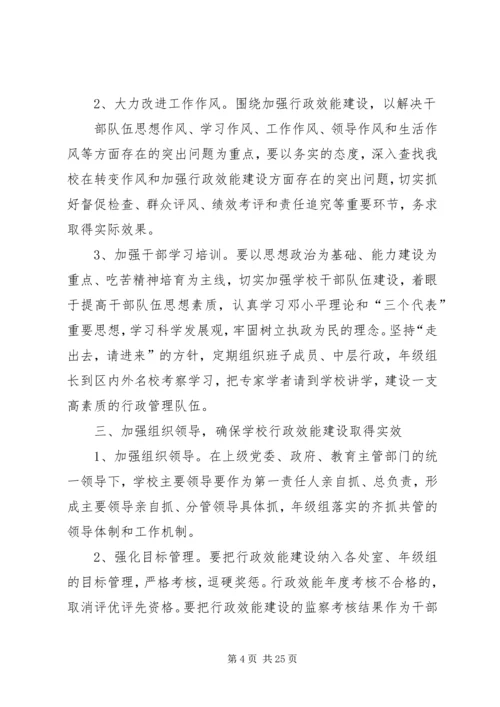 行政效能建设方案 (5).docx