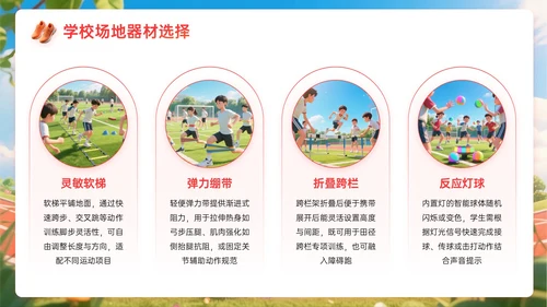橙红色3D关于体育课教学计划PPT模板