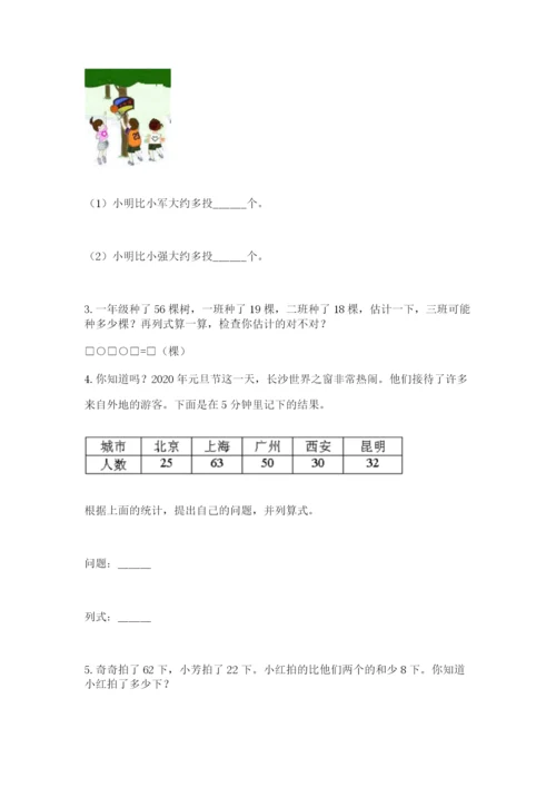 人教版二年级上册数学期中测试卷精品（全优）.docx