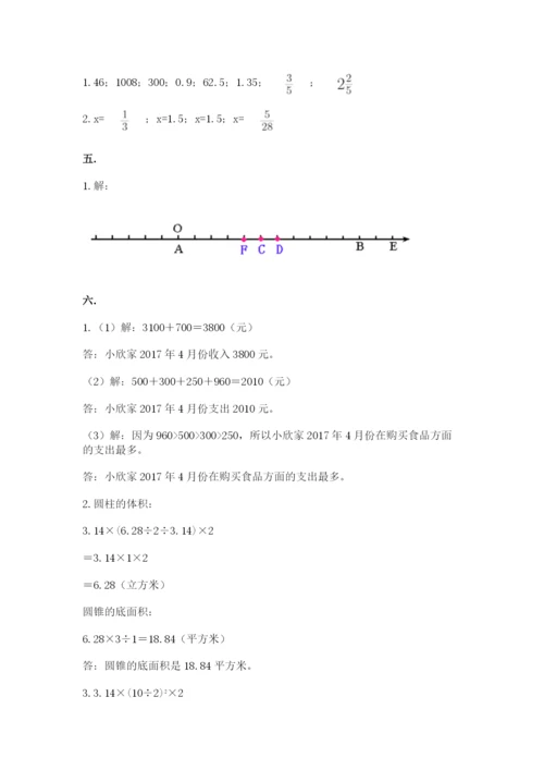 青岛版数学小升初模拟试卷附参考答案（培优b卷）.docx