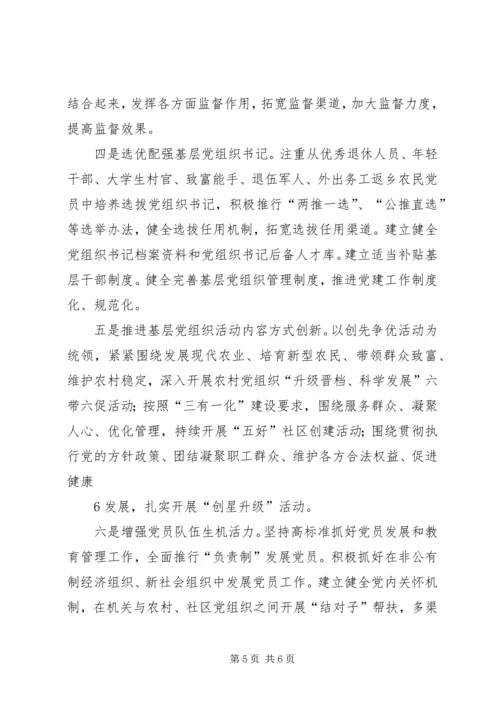 对加强党建工作的调查与思考.docx