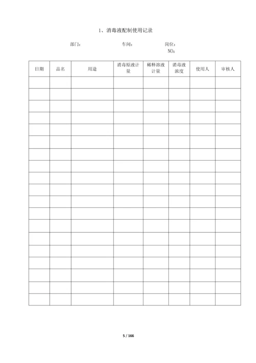 食品企业车间表格大全.docx