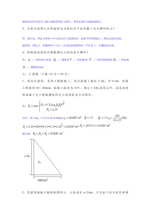 优质建筑综合施工重点技术专业版.docx