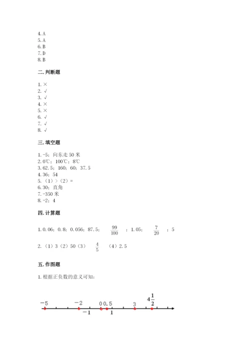 冀教版小升初数学模拟试卷及1套参考答案.docx