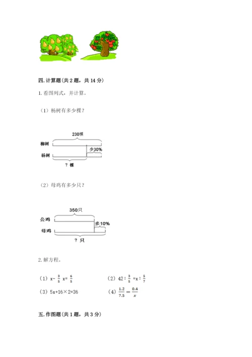 北京版六年级下册数学期末测试卷及答案【全优】.docx