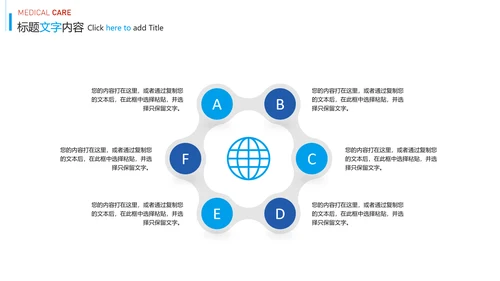 蓝色时尚医疗报告医学研究工作总结PPT模板
