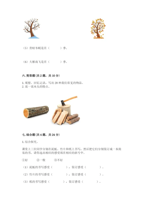 教科版科学二年级上册期末测试卷（网校专用）.docx