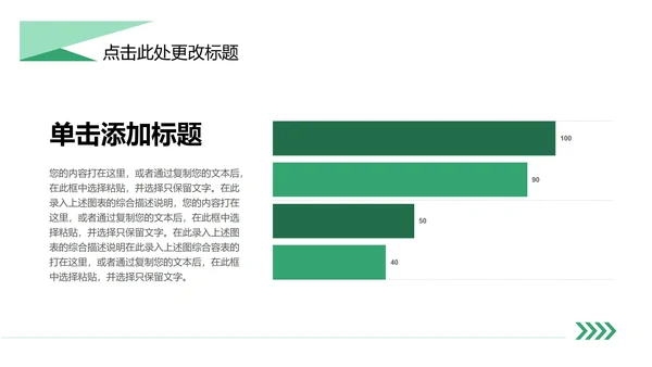 绿色简约风教学PPT模板