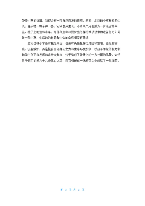 生命的奇迹作文