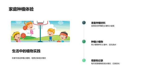 植物生长科学探究PPT模板