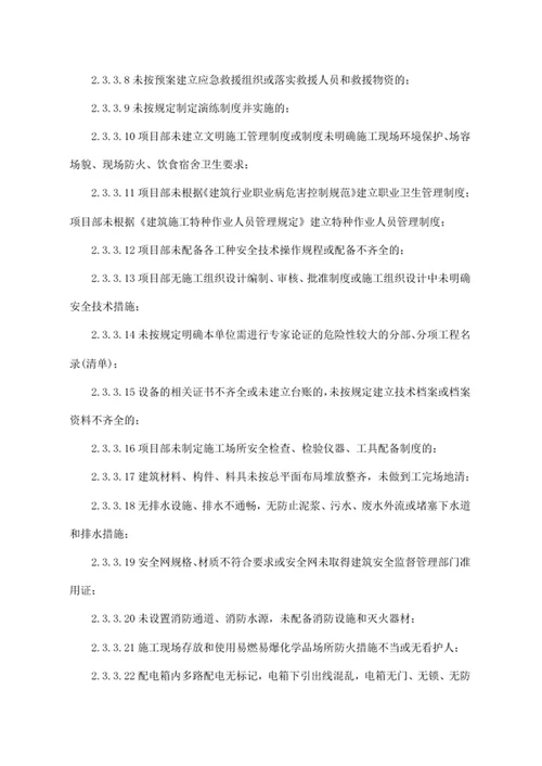 承包人质量、安全违约处理实施细则