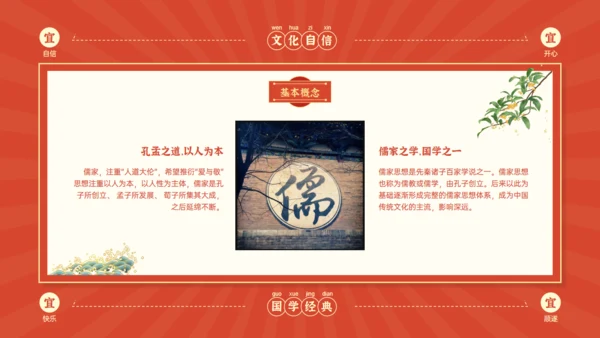 弘扬国学经典传承中华文化醒狮狮子头通用PPT模板