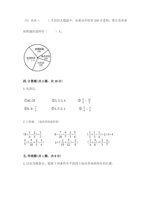 2022人教版六年级上册数学期末测试卷带答案（典型题）.docx