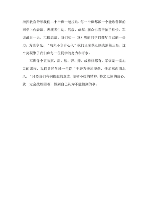 初中的军训心得体会 (3).docx