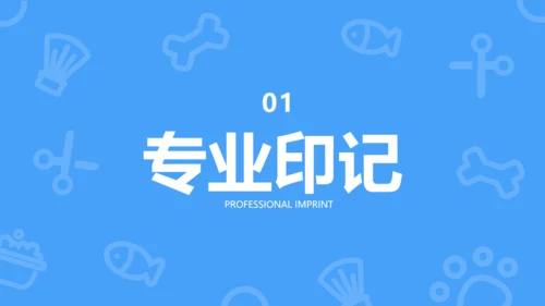 彩色简约几何风宠物行业职业介绍PPT模板