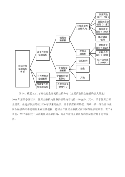 中国住房金融机构形势分析与预测(20112013).docx