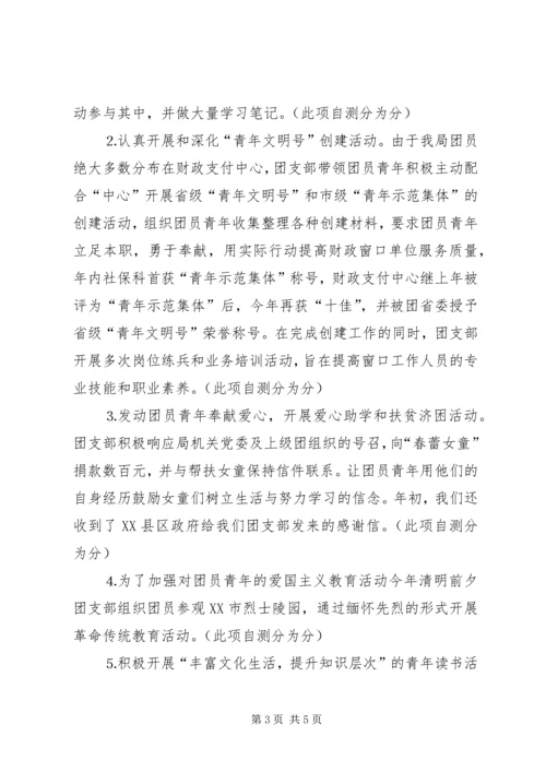 团支部目标管理考核自查情况报告 (3).docx