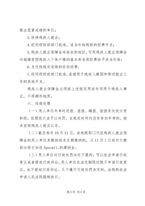 残疾人就业保障金征收工作计划 (2).docx