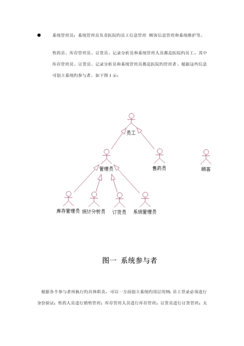 UML建模医院药品基础管理系统.docx