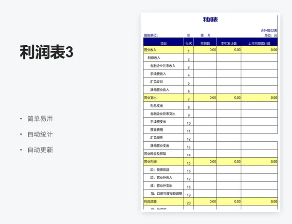 利润表3