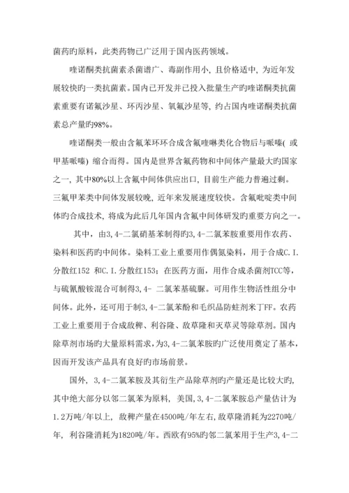 二氯硝基苯的合成标准工艺专题研究.docx